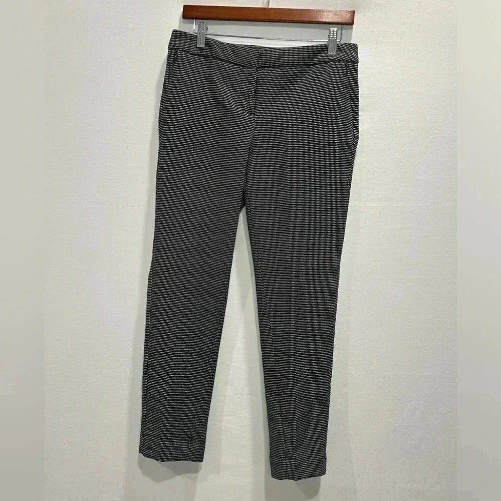 Worthington Petite Stretch Ankle Pants Black Polka Dot Size 6​​